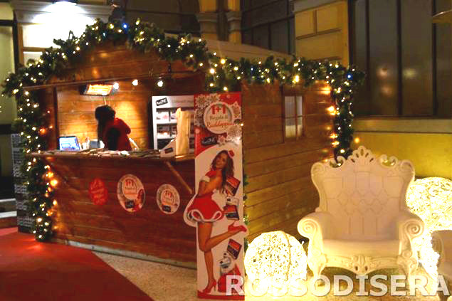 wooden chalets for markets rental in Milan Italy